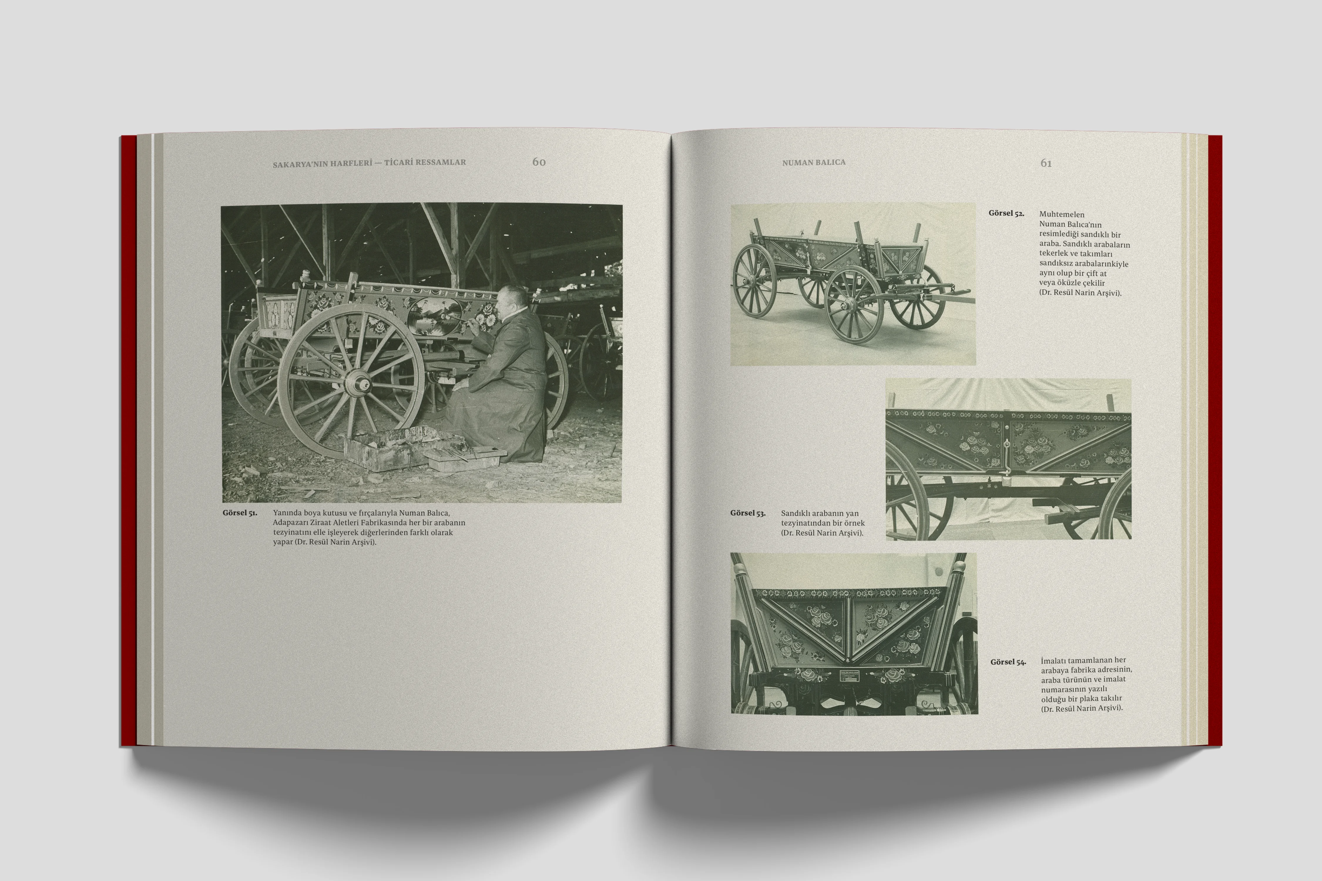 Interior spread from 'The Letters of Sakarya', first section: archival material and artist documentation.