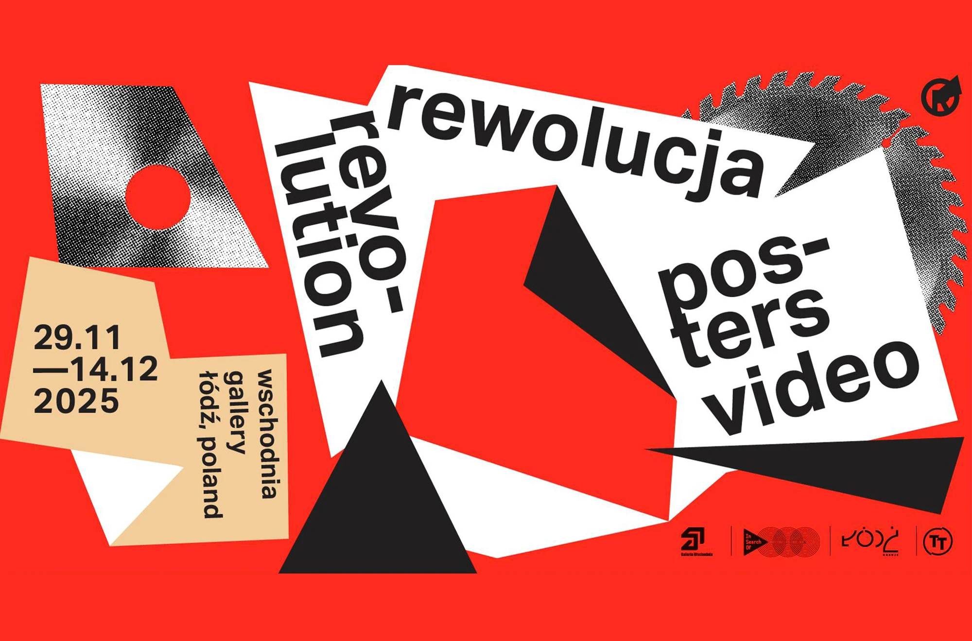 My poster in the international exhibition Type and Text: Revolution, showcasing selected works from 53 countries at Galeria Wschodnia in Łódź, Poland, in 2025.
