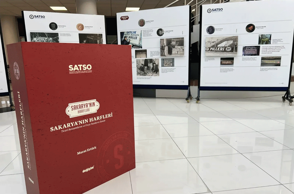Book launch and exhibition of the book The Letters of Sakarya (Sakarya'nın Harfleri), a documentation of vernacular typography and commercial artists of Sakarya, Turkey.