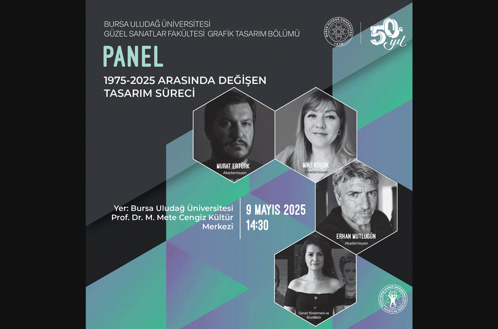 Seminar at Bursa Uludağ University in 2025, focusing on vernacular lettering and commercial artists of Bursa.